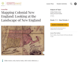 Mapping Colonial New England: Looking at the Landscape of New England