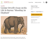George Orwell's Essay on his Life in Burma: "Shooting an Elephant"