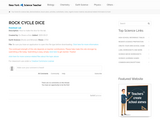 Rock Cycle Activity - Dice