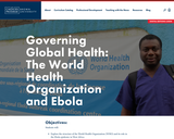 Governing Global Health: The World Health Organization and Ebola