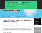Teach this Poem: "The Snowfall Is So Silent" by Miguel de Unamuno
