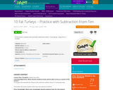10 Fat Turkeys-Practice with Subtraction From Ten