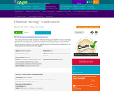 Effective Writing: Punctuation