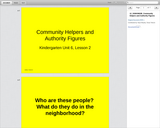 Rules and Authority Figures: Community Helpers and Authority Figures (presentation)