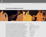 Greek Art, Greek Gods and Religious Practices