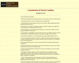 Constitution of North Carolina