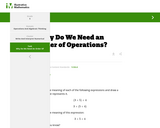 Why Do We Need an Order of Operations?