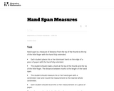 Hand Span Measures