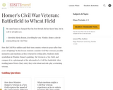 Homer's Civil War Veteran: Battlefield to Wheat Field