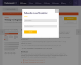 Lesson 13: Writing the Argument