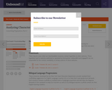 Lesson 3: Analyzing Character Part 2