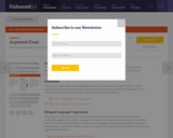 Lesson 12: Argument Essay