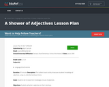 A Shower of Adjectives Lesson Plan