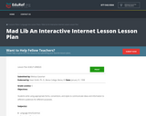 Mad Lib An Interactive Internet Lesson