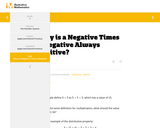 Why is a Negative Times a Negative Always Positive?