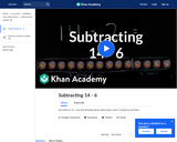 Subtracting 14 - 6