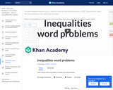 Inequalities word problems