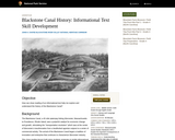 Blackstone Canal History: Informational Text Skill Development
