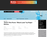 Teach This Poem: "Black Laws" by Roger Reeves