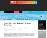 Teach This Poem: "Business" by Naomi Shihab Nye