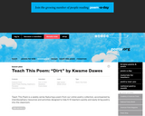 Teach This Poem: "Dirt" by Kwame Dawes
