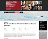 Teach This Poem: "Peace" by Gerard Manley Hopkins