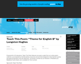 Teach This Poem: "Theme for English B" by Langston Hughes