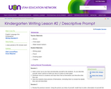 Kindergarten Writing Lesson #2 / Descriptive Prompt