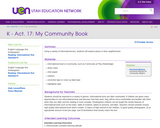 K - Act. 17: My Community Book