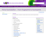 Prime Factorization - From Fingerprints to Factorprints