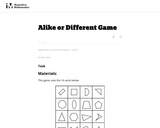 Alike or Different Game