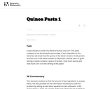 Quinoa Pasta 1