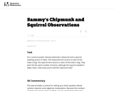8.EE Sammy's Chipmunk and Squirrel Observations