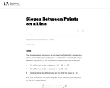 8.EE Slopes Between Points on a Line