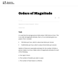 8.EE Orders of Magnitude