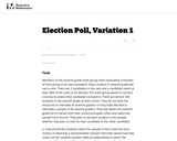 Election Poll, Variation 1
