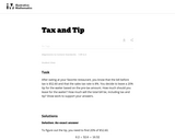 Tax and Tip