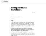 Voting for Three, Variation 1