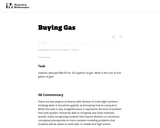 Buying Gas