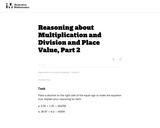 Reasoning about Multiplication and Division and Place Value, Part 2