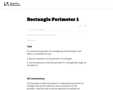 Rectangle Perimeter 1