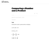 Comparing a Number and a Product