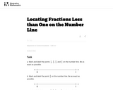 Locating Fractions Less than One on the Number Line