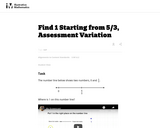 3.NF Find 1 Starting from 5/3, Assessment Variation