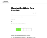 Naming the Whole for a Fraction