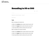 Rounding to 50 or 500