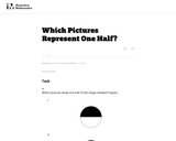 Which Pictures Represent One Half?