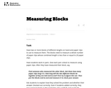 Measuring Blocks