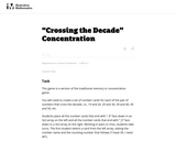 "Crossing the Decade" Concentration