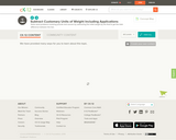 Subtract Customary Units of Weight Including Applications
